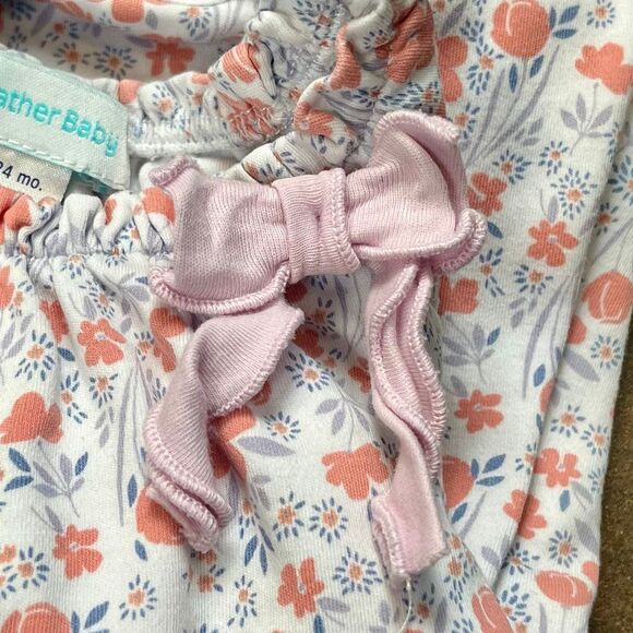 Feather Baby Bow Floral Romper 18-24 Months - Picture 9 of 9